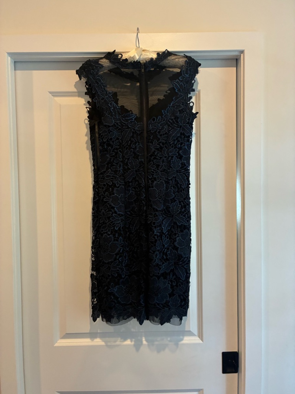 Cache Black Floral Lace Mini Dress - Picture 8 of 8